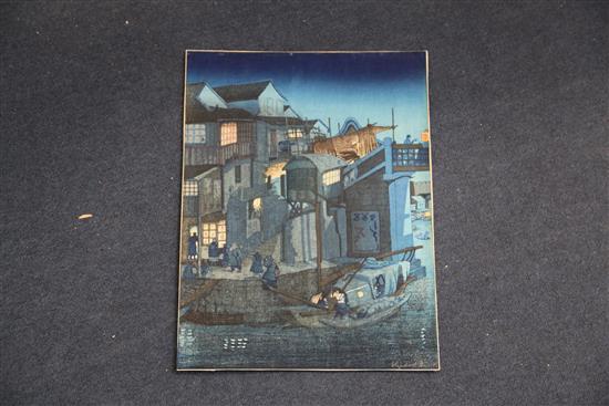 Elizabeth Keith (1887-1956) Moonlight Soochow 1924 16 x 12in., unframed